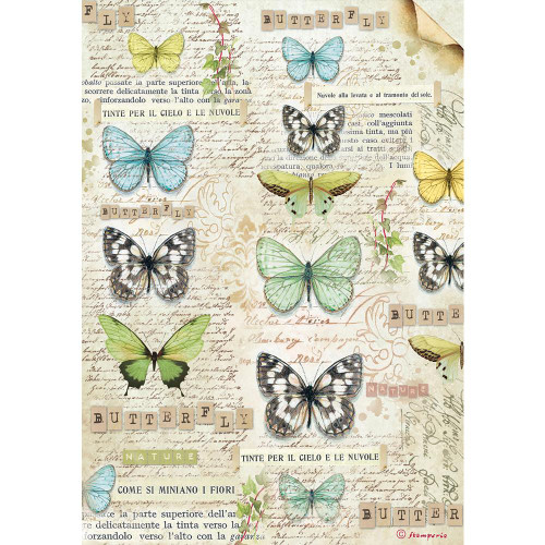 Stamperia - Butterfly - Decoupage Rice Paper 8.25 x 11.5