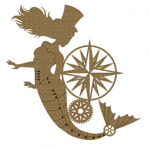 Creative Embellishments - Chipboard - Steampunk Mermaid 2