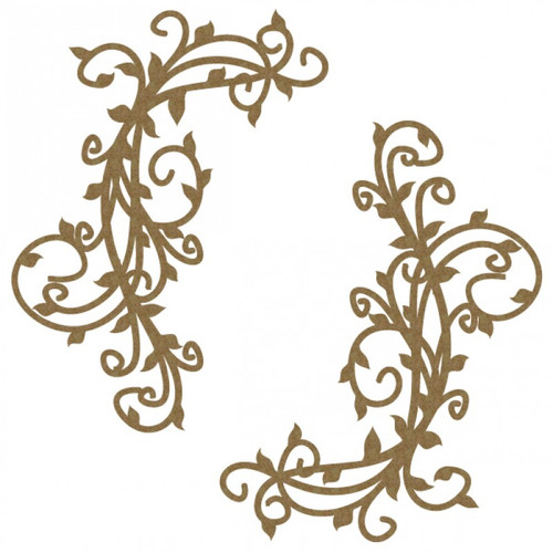 Creative Embellishments - Chipboard - Flourish Corner 2