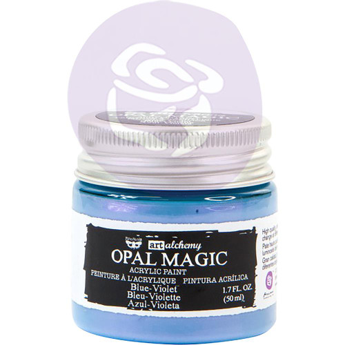 Prima Finnabair Art Alchemy Opal Magic Acrylic Paint - Blue Violet