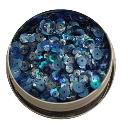 28 Lilac Lane Tin W/Sequins 40g - Denim Blues