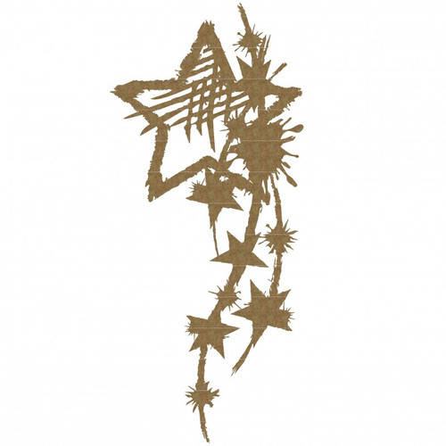 Creative Embellishments - Chipboard - Grunge Star Corner