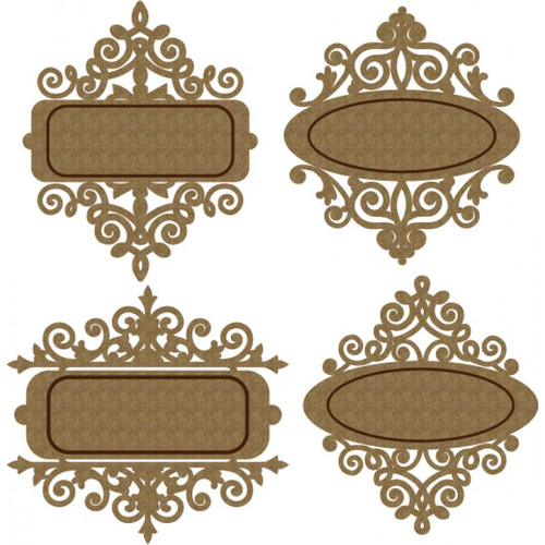Creative Embellishments - Chipboard - Name Plates