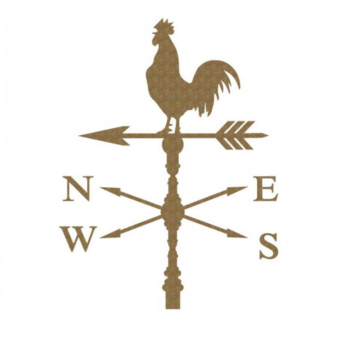 Creative Embellishments - Chipboard - Rooster Weathervane