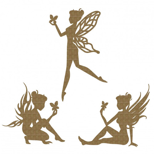 Creative Embellishments - Chipboard - Fairy Trio