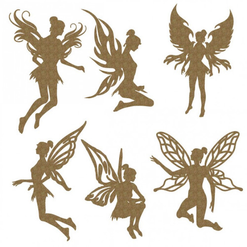 Creative Embellishments - Chipboard - Fairies set of 6