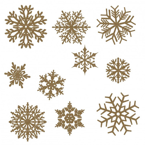 Creative Embellishments - Chipboard - Large Snowflake Set