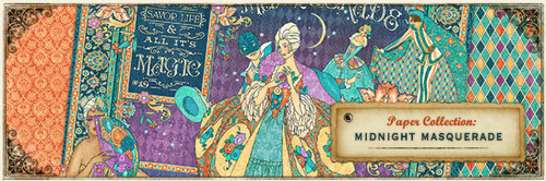 Midnight Masquerade - Graphic 45 - Scrapbooking Paper 12x12