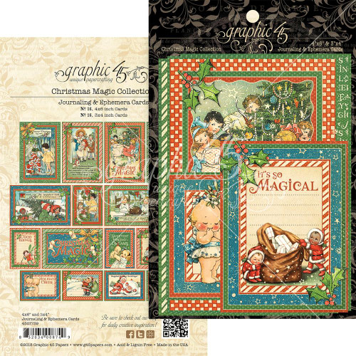 Graphic 45 - Christmas Magic - Ephemera Cards