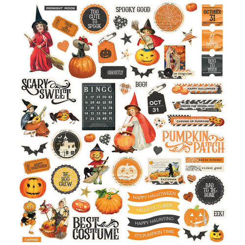Simple Stories - Simple Vintage Halloween - Bits & Pieces Die-Cuts - 65/Pkg
