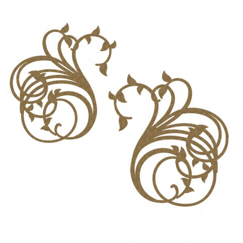 Creative Embellishments - Chipboard - Flourish set 13