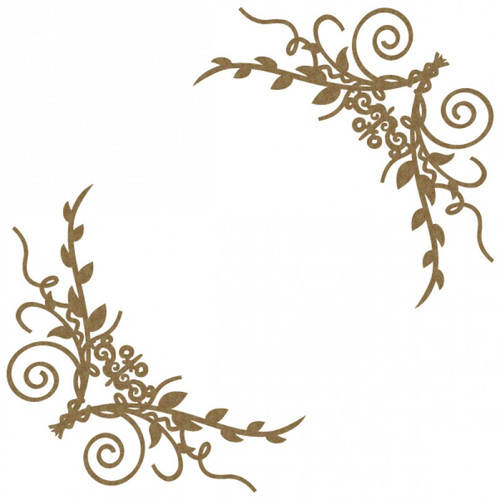 Creative Embellishments - Chipboard - Flourish Page Corner 5