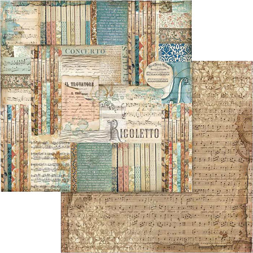 Stamperia - Double sided 12x12 Paper - Music Rigoletto