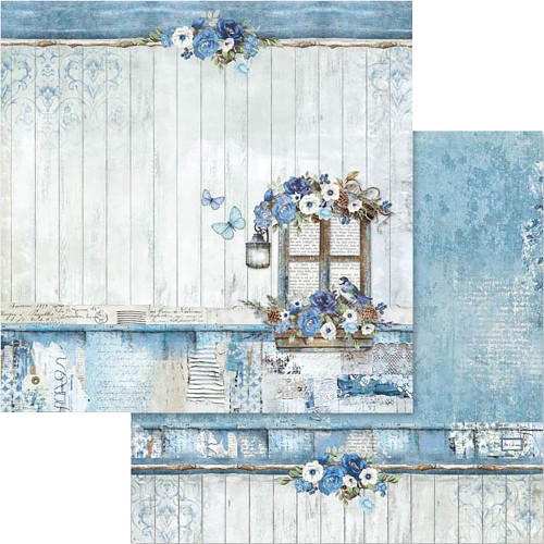 Stamperia - Double sided 12x12 Paper - Blue Land Window