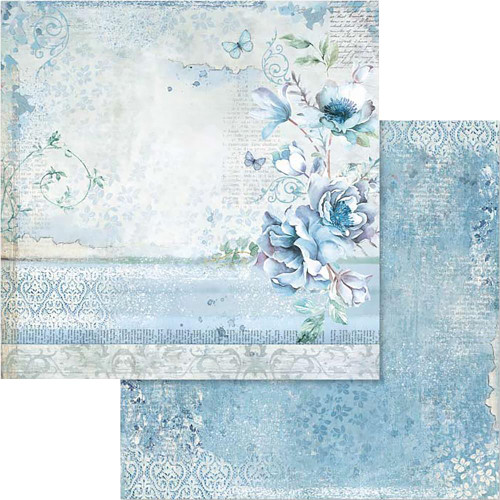 Stamperia - Double sided 12x12 Paper - Blue Land Flower