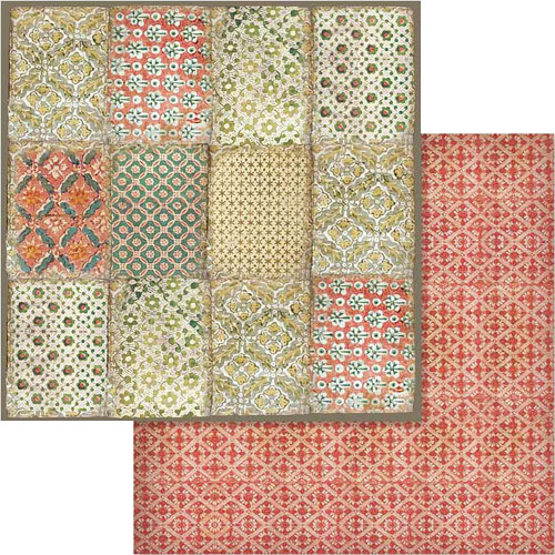 Stamperia - Double sided 12x12 Paper - Winter Botanic Texture
