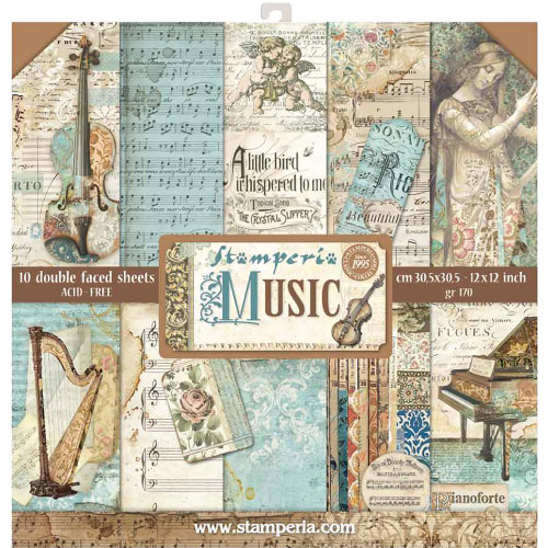 Stamperia - 12 x 12 Collection Pack - Music