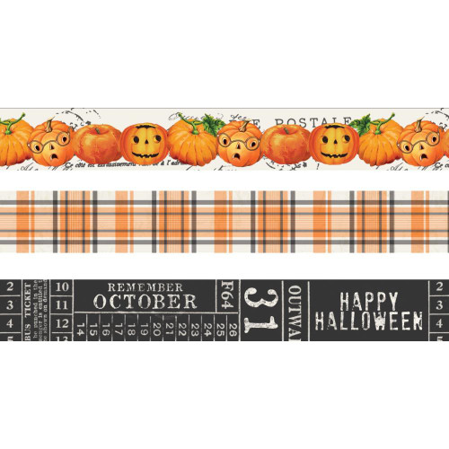 Simple Stories - Simple Vintage Halloween - Washi Tape - 3/pkg