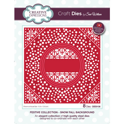 Creative Expressions - Sue Wilson Festive Craft Dies - Snow Fall Background