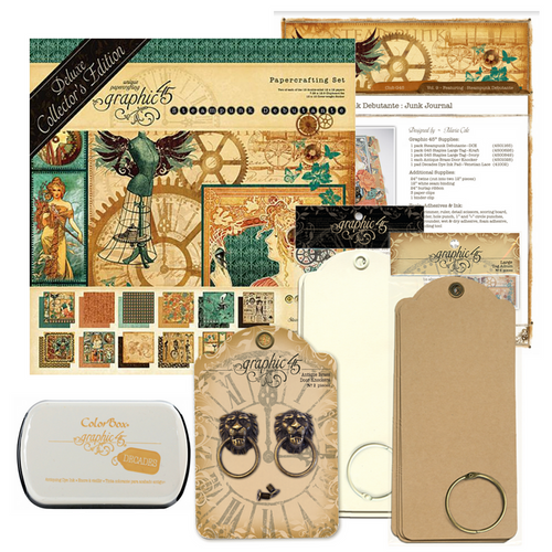 Graphic 45 - Club G45 Vol 9 September 2018 - Steampunk Debutante - Junk Journal & Layout