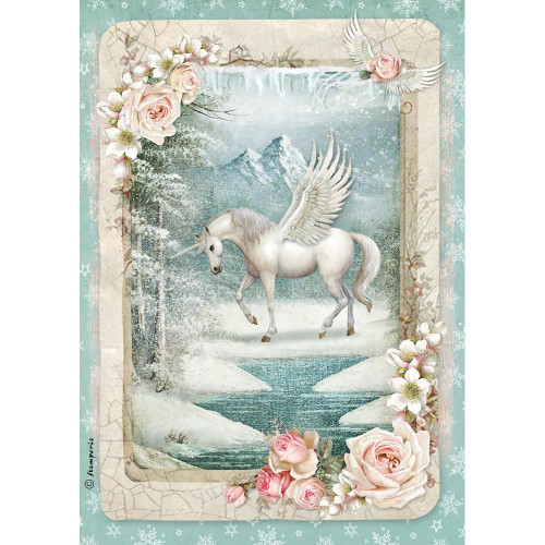 Stamperia - Unicorn - Decoupage Rice Paper 8.25 x 11.5