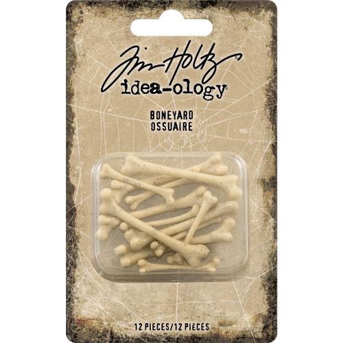 Tim Holtz - Idea-Ology - Boneyard Pieces 12/Pkg