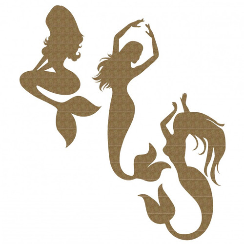 Creative Embellishments - Chipboard - Mermaids