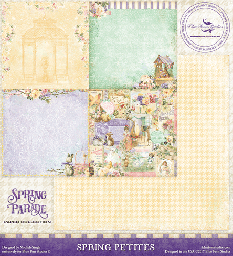 Blue Fern Studio - Spring Parade 12x12 dbl sided paper - Spring Petites