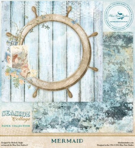 Blue Fern Studio - Seaside Cottage 12x12 dbl sided paper - Mermaid