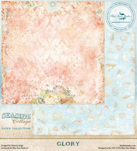 Blue Fern Studio - Seaside Cottage 12x12 dbl sided paper - Glory