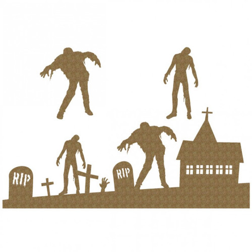 Creative Embellishments - Chipboard - Zombie Graveyard