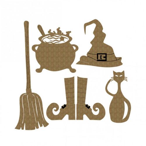 Creative Embellishments - Chipboard - Witch Set