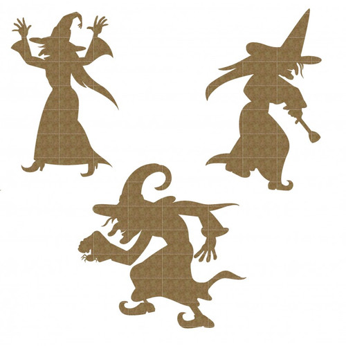 Creative Embellishments - Chipboard - Witches