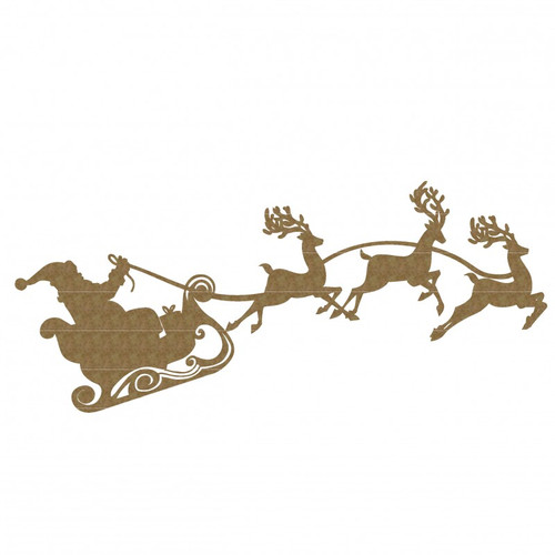 Creative Embellishments - Chipboard - Santa's Sleigh 2