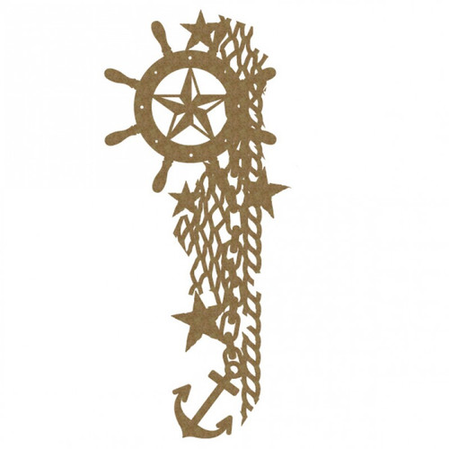 Creative Embellishments - Chipboard - Grunge Nautical Corner