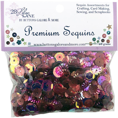 28 Lilac Lane Premium Sequins - Wine