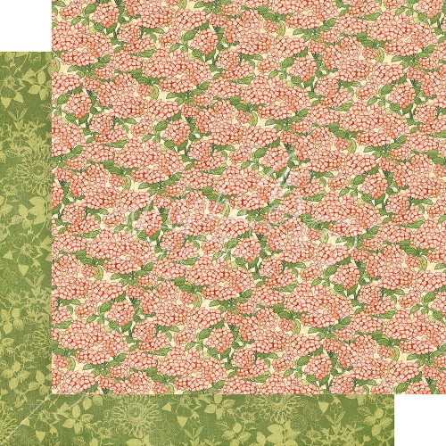Graphic 45 - Garden Goddess - Double sided 12x12 Paper - Happiness Blossoms