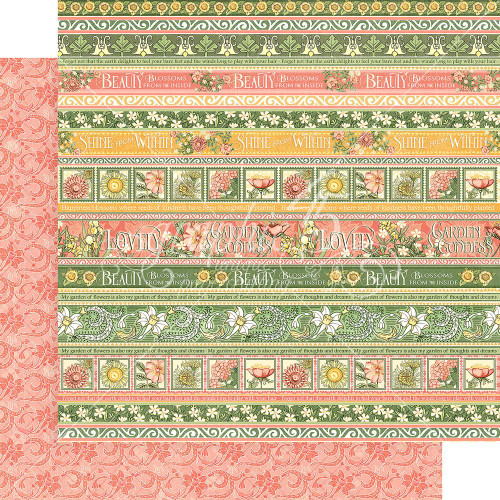 Graphic 45 - Garden Goddess - Double sided 12x12 Paper - Seeds Of Kindness