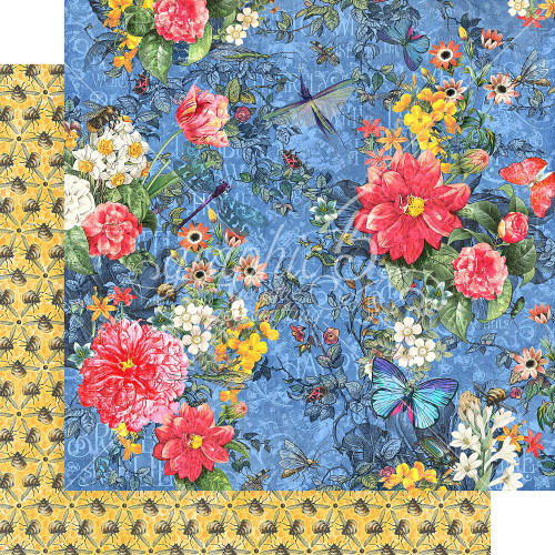 Graphic 45 - Flutter - Double sided 12x12 Paper - Memorable