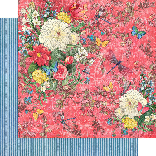 Graphic 45 - Flutter - Double sided 12x12 Paper - Dazzling