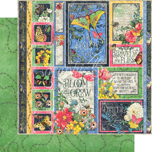 Graphic 45 - Flutter - Double sided 12x12 Paper - Exquisite