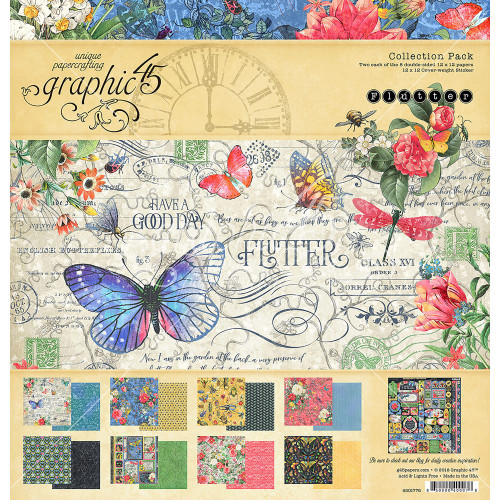 Graphic 45 - Collection Pack 12"X12" - Flutter