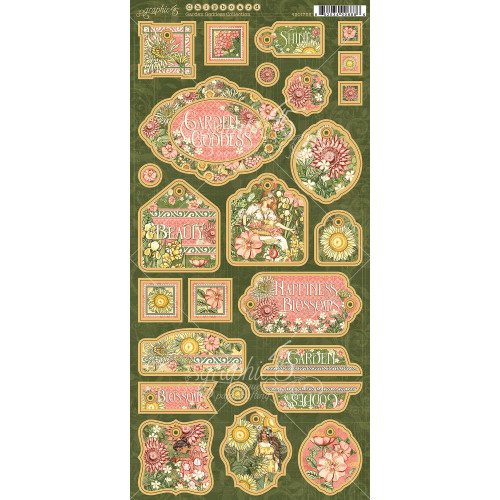 Graphic 45 - Chipboard Die-Cuts 6x12 - Garden Goddess