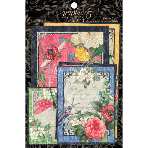 Graphic 45 - Ephemera Journaling Cards - Flutter
