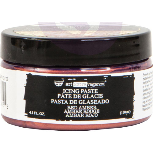 Prima - Finnabair Art Extravagance Icing Paste - Red Amber
