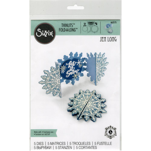 Sizzix - Jen Long - Thinlet Dies - Snowflake Fold-A-Long Card