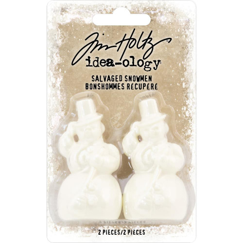 Tim Holtz - Idea-Ology - Idea-Ology Salvaged Snowmen 2/Pkg