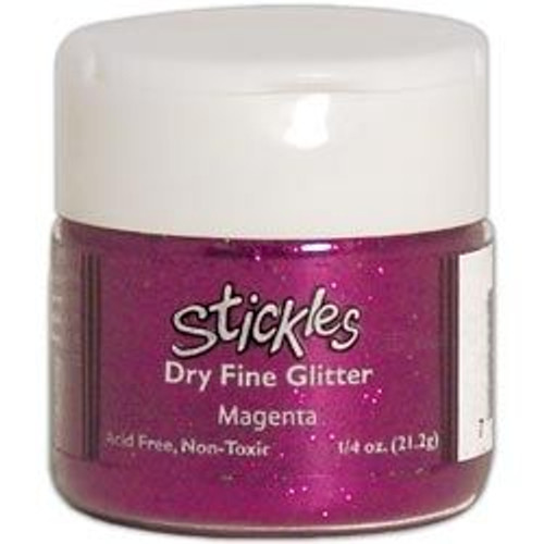 Ranger Stickles Dry Fine Glitter .75 oz. Magenta
