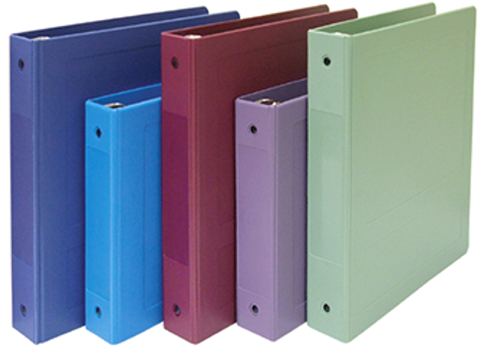 2 side top open molded ring binders omnimed