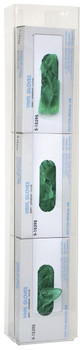 (1) Triple Clear PETG Vertical Glove Box Holder (305352-1) (1) Triple Clear PETG Vertical Glove Box Holder (305352-1)